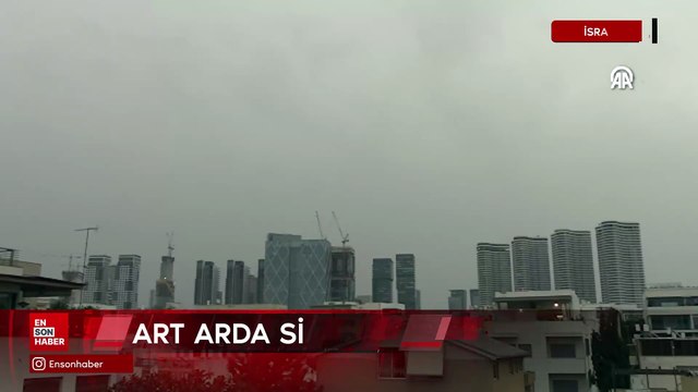 Tel Aviv'de gün boyu sirenler çaldı: İsrailliler sığınaklardan çıkamadı