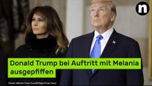 Donald Trump bei Auftritt mit Melania ausgepfiffen
