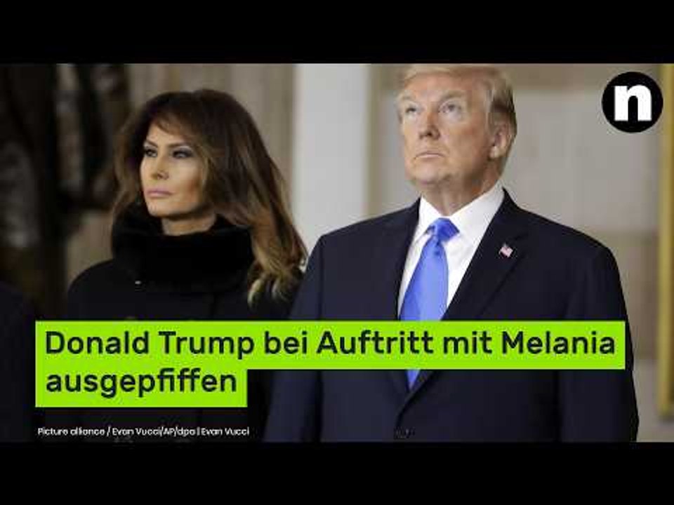Donald Trump bei Auftritt mit Melania ausgepfiffen