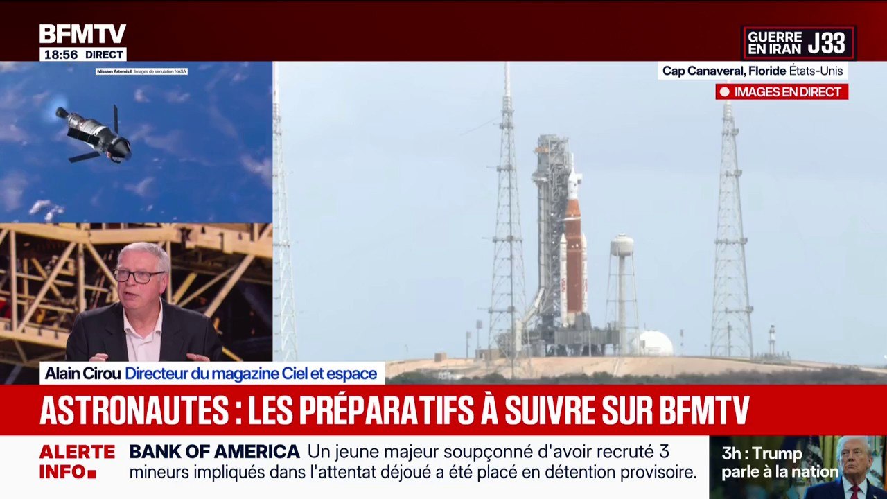 Mission Artemis 2: "L'idée est de pouvoir être attrapé par l'attraction gravitationnelle de la lune", explique Alain Cirou, directeur du magazine Ciel et espace