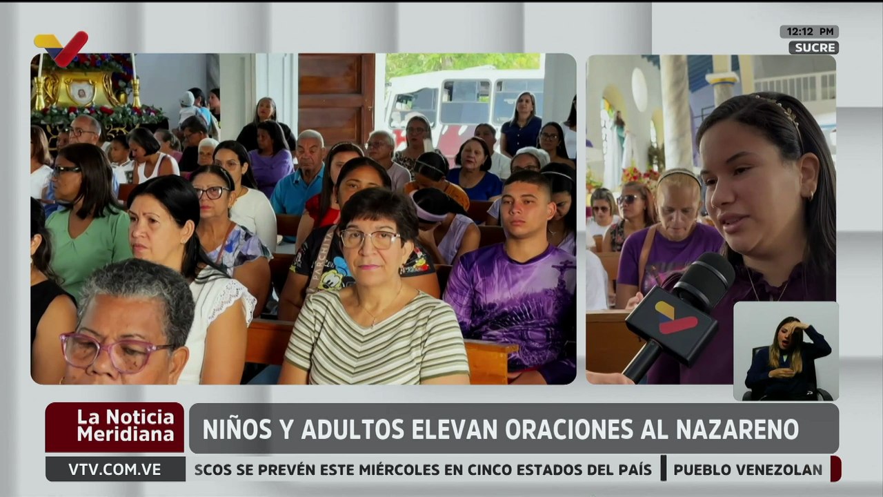 Sucre | La feligresía eleva sus oraciones al Nazareno en la Semana Mayor