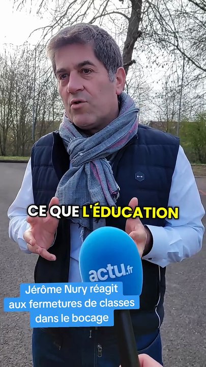Fermetures des classes dans le bocage : le député Jérôme Nury réagit