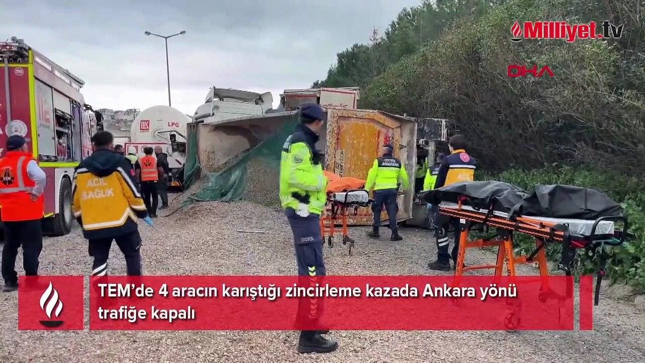TEM’de korkunç zincirleme kaza! Ölü ve yaralılar var