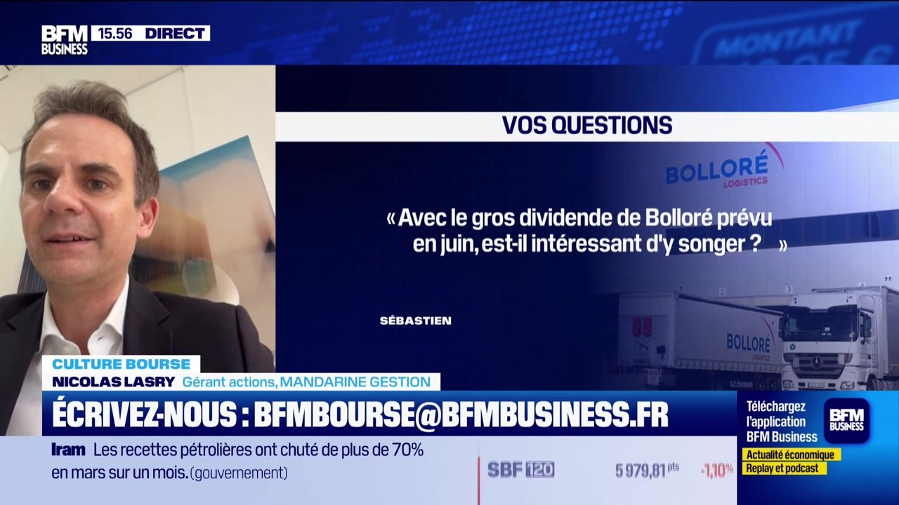 Culture Bourse : « Avec le gros dividende prévu de Bolloré en juin ? pensez-vous qu'il est intéressant d'y songer ? », par Julie Cohen-Heurton - 02/04