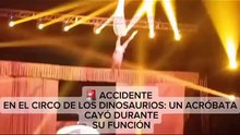 Brutal caída de un acróbata en medio de un show en San Luis: tuvo que ser operado