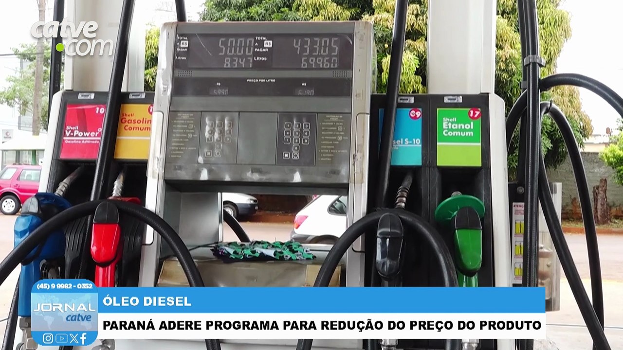 Paraná adere programa que prevê redução do preço do diesel