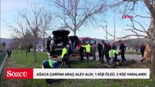 Tokat’ta cip ağaca çarpıp alev aldı: 1 ölü, 2 yaralı