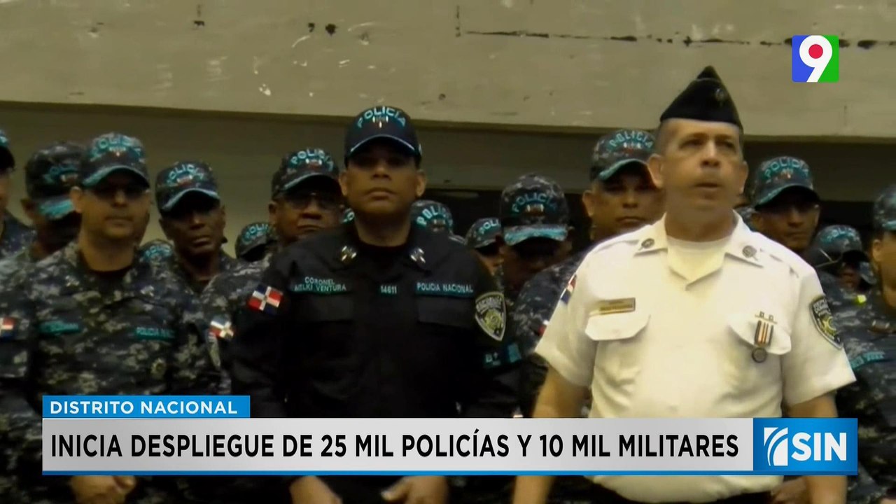 Despliegan policías y militares en calles de dominicana | Primera Emisión SIN