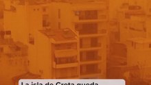 La isla de Creta, envuelta en una neblina de polvo del Sáhara