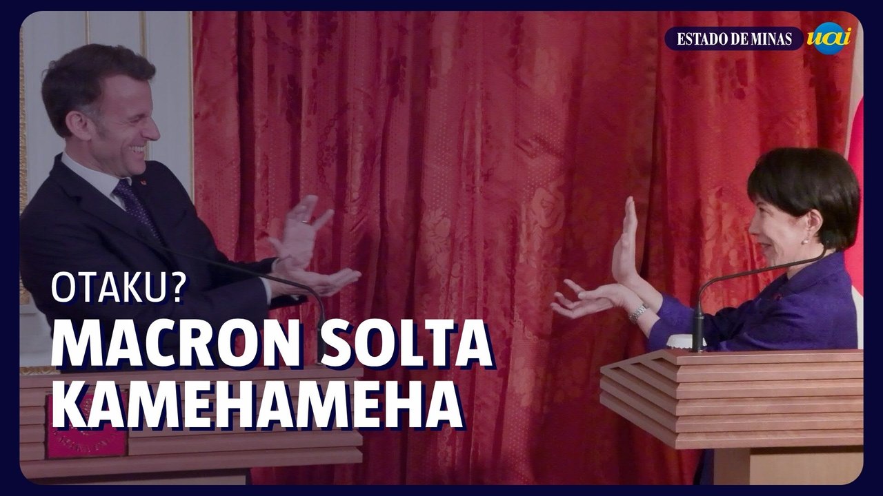 Macron faz “Kamehameha” e viraliza com referência a Dragon Ball