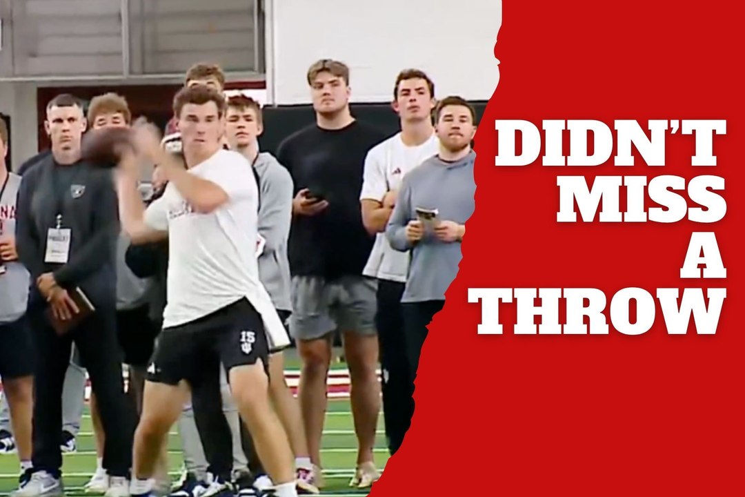Fernando Mendoza turns heads at Pro Day after flawless throwing performance