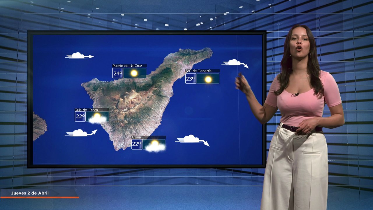 La previsión del tiempo en Canarias para el 2 de abril de 2026, en Atlántico Televisión.