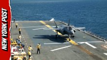 Marines pull off jaw-dropping F-35B vertical landings on USS Boxer