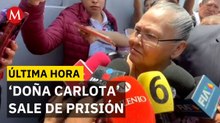'Doña Carlota' sale del penal de Chalco tras obtener prisión domiciliaria
