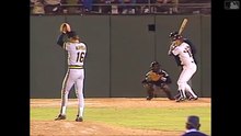 Roberto Alomar (SD) hits his first home run in the Majors (4/30/88)