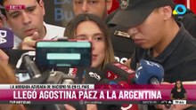 Agostina Páez llegó a Argentina y aseguró ser "la enemiga pública de Brasil"