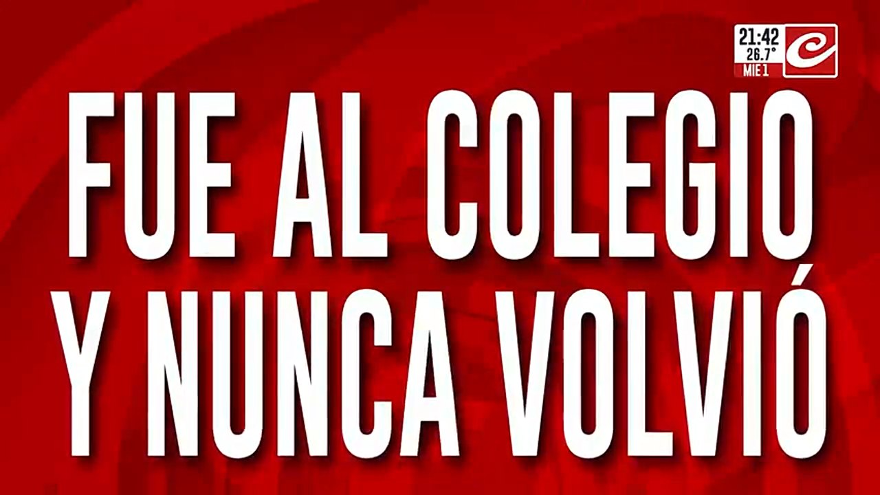 Fue al colegio y nunca volvio