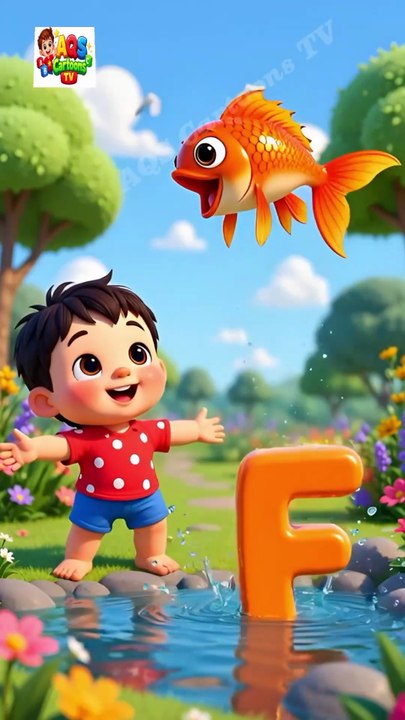 F for Fish |ABC Learning for Kids |Nursery Rhymes |AQS Cartoons TV
