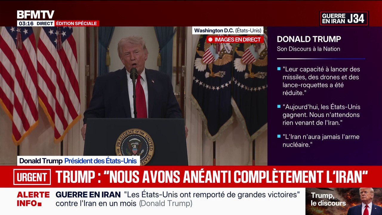 Guerre au Moyen-Orient: "Le détroit d'Ormuz va s'ouvrir naturellement", explique Donald Trump, président des États-Unis