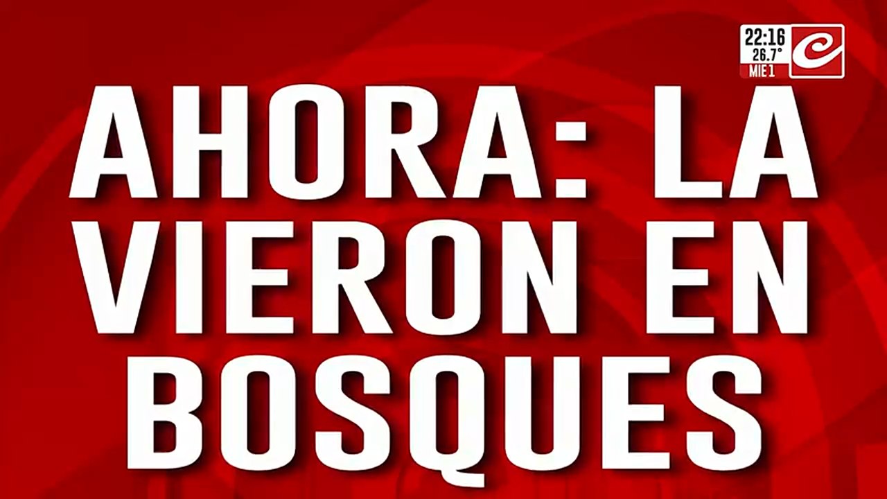 Ahora: dicen que vieron a Sofia en bosques, crece la bronca en el barrio
