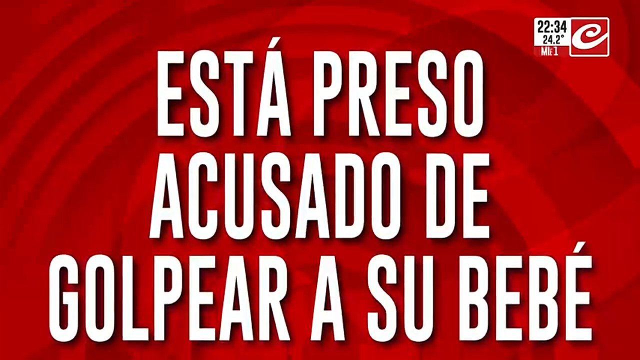 Está preso acusado de golpear a su bebé. asegura que es mentira