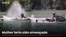 Homem é acusado de derrubar companheira de moto aquática e a ameaçar com manobras no litoral de SP