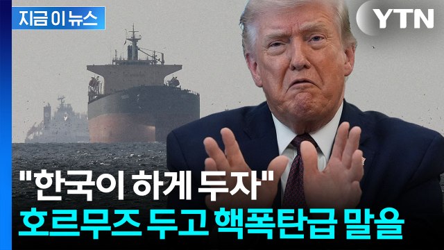 '군함 파견' 협조 안 하자 발끈했나...트럼프, 한국 콕 집으며 호르무즈 떠넘기기? / YTN