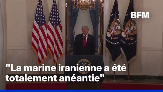 Guerre au Moyen-Orient: La marine iranienne a été totalement anéantie (Donald Trump)