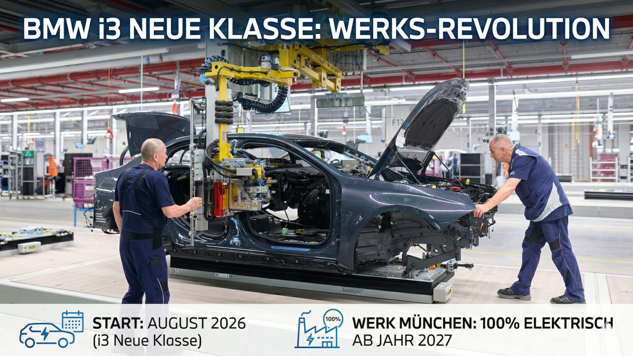 BMW i3 Neue Klasse Werk München wird vollelektrisch ab 2027