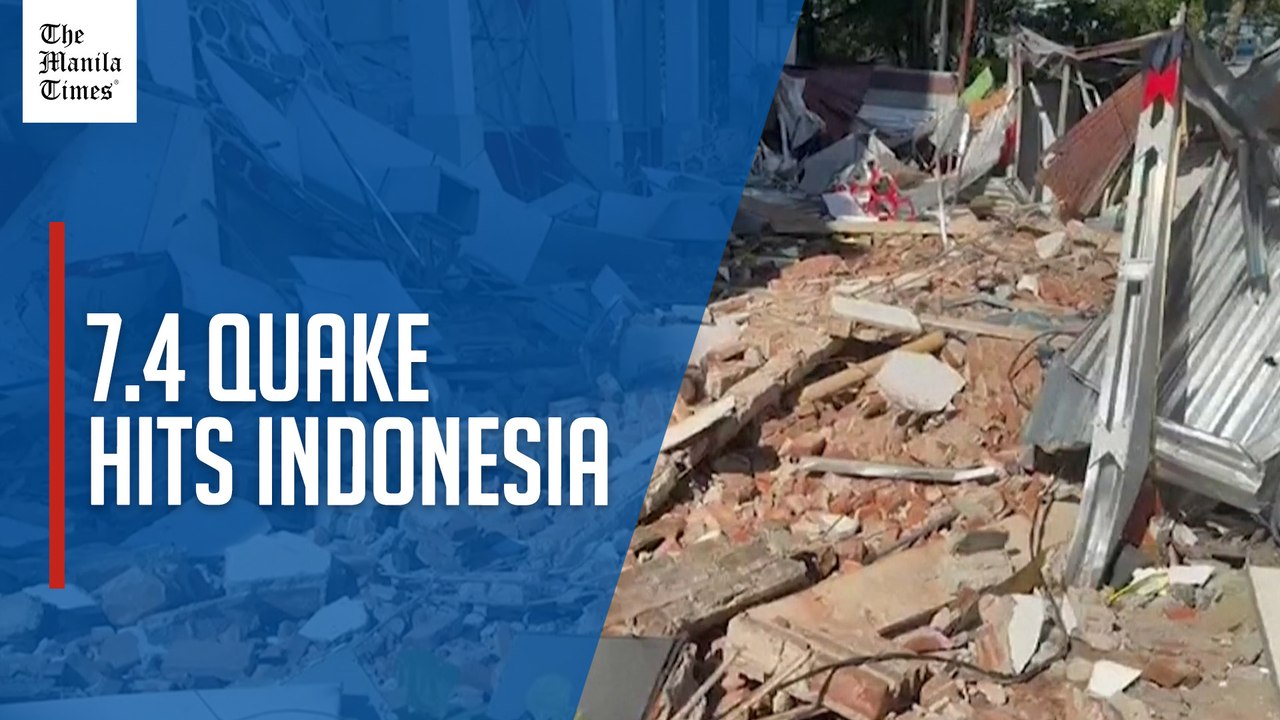 7.4-magnitude quake damages building in eastern Indonesia