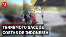 Registran terremoto de magnitud 7.4 en Indonesia; activan alerta de tsunami