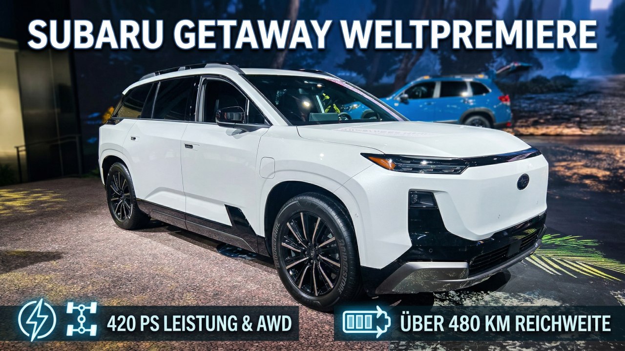 2027 Subaru Getaway im Detail: 7-Sitzer mit über 480 km Reichweite