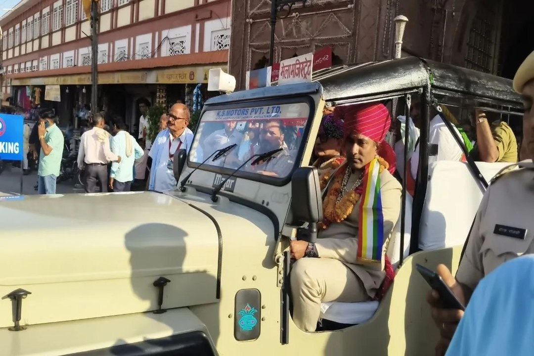 नाजिम की सवारी निकली, लक्खी मेले का किया निरीक्षण, लगातार तीसरी बार रथ के सारथी बनेंगे नाजिम हेमराज गुर्जर