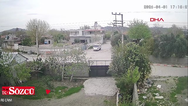 Osmaniye’de motosiklet sürücüsünün hayatını kaybettiği kaza kamerada