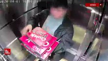 Düzce'de önce pizzayı yedi, ardından asansöre tuvaletini yaptı: Gözaltına alındı