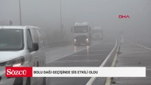 Bolu Dağı geçişinde sis etkili oldu