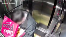 Türkiye bu kuryeyi konuşuyor: Önce pizzayı yedi, ardından asansöre tuvaletini yaptı