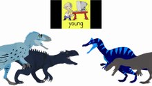 dinosaurs dancing to the letter Y by Have Fun Teaching