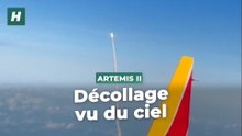 Lors du décollage d’Artemis 2 vers la Lune, ces passagers d’un avion avaient la meilleure vue