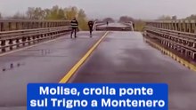 Molise, crolla ponte sul Trigno a Montenero di Bisaccia: interrotta la statale per l'Abruzzo