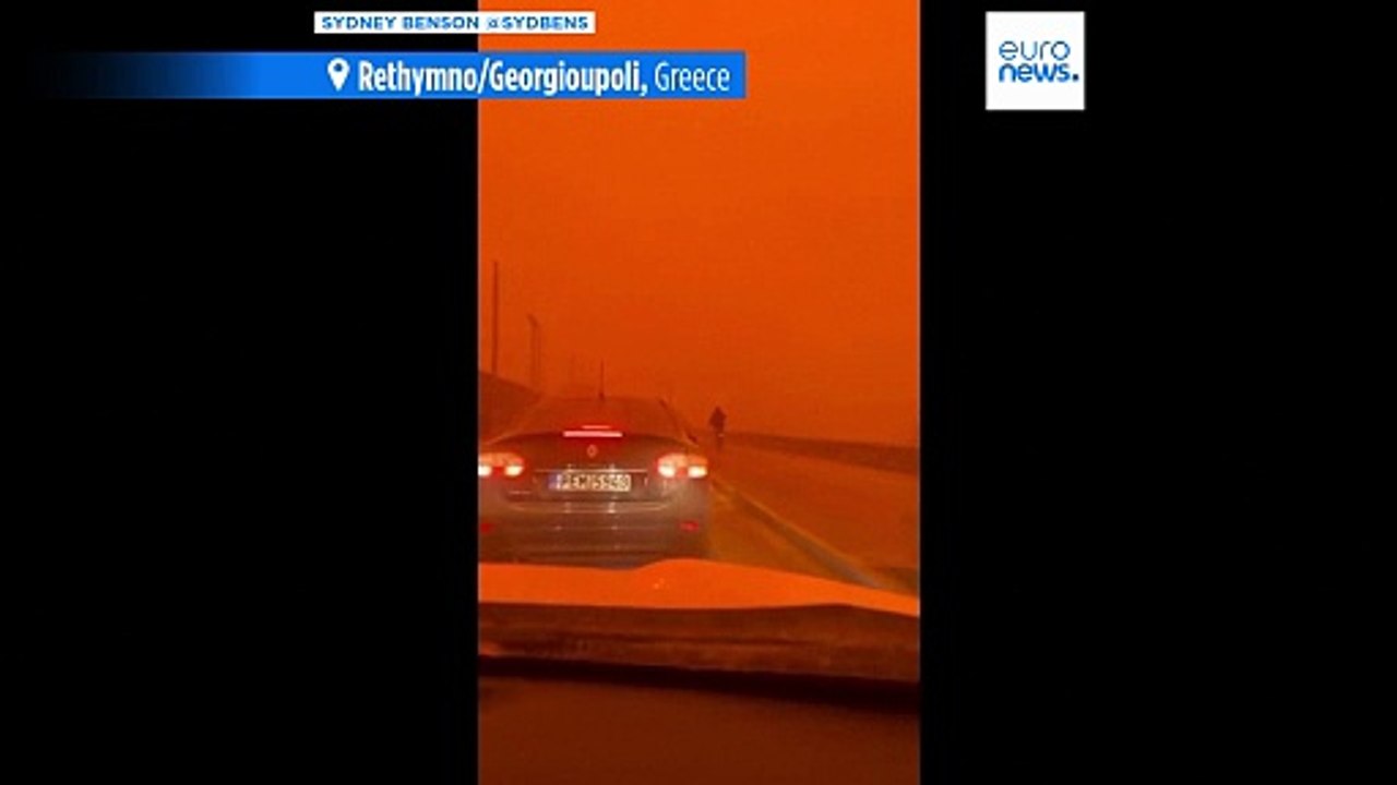 Σκόνη από τη Σαχάρα βάφει κόκκινο τον ουρανό στ...