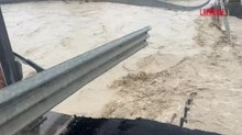 Maltempo Molise, ponte crollato: il fiume Trigno in piena sommerge i resti della struttura
