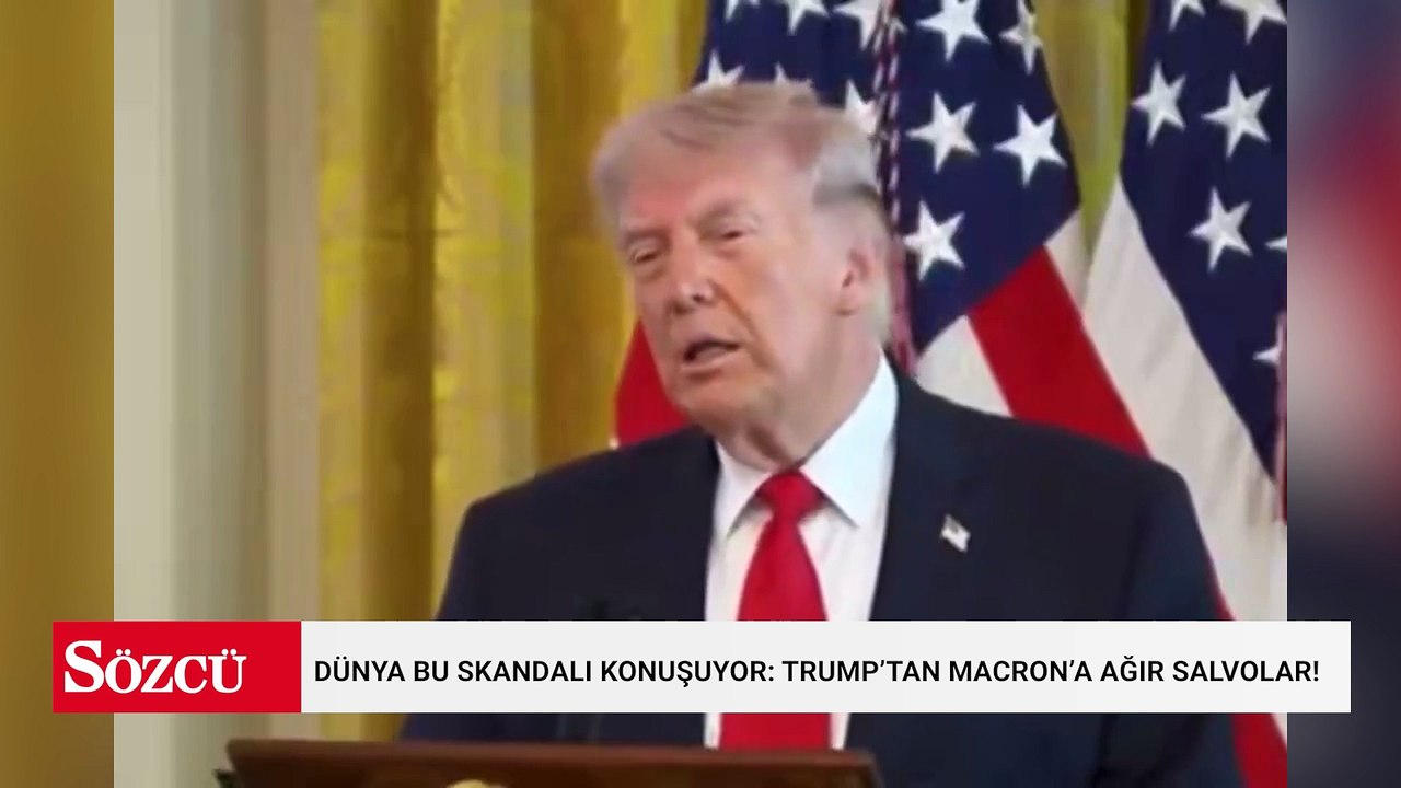 Dünya bu skandalı konuşuyor: Trump’tan Macron’a ağır salvolar!