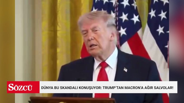 Dünya bu skandalı konuşuyor: Trump’tan Macron’a ağır salvolar!