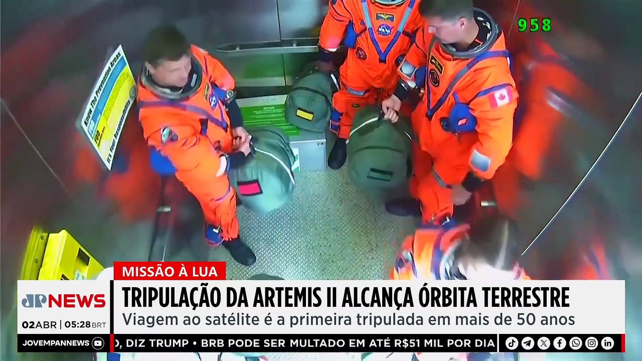 Artemis II entra em órbita terrestre após lançamento bem-sucedido