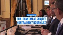 EUA levantam sanções contra a presidente interina da Venezuela, Delcy Rodríguez