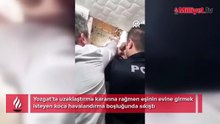 Boşanma aşamasındaki eşinin evine girmek istedi, havalandırma boşluğunda sıkıştı