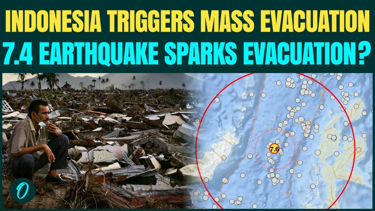 BREAKING: Indonesia Orders Mass Evacuations After 7.4 Quake Triggers Tsunami Panic | Residents Flee