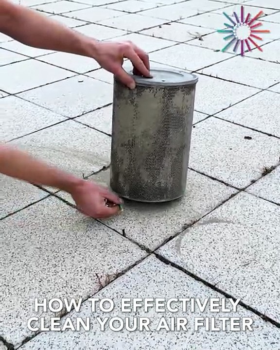 Best way to clean your air filter! 😅💯