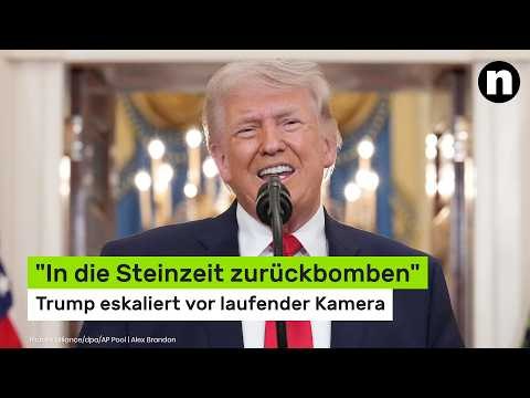 In die Steinzeit zurückbomben - Trump eskaliert vor laufender Kamera